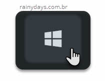 botão janela do Windows no teclado
