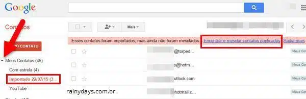 Exportar Contatos do Outlook para o Gmail