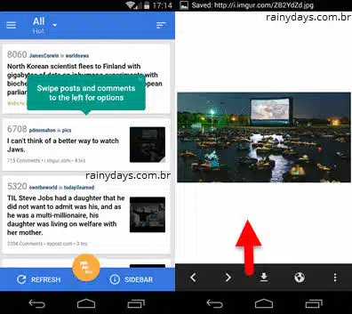 Relay app reddit para Android