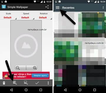 usar GIF como papel de parede no Android