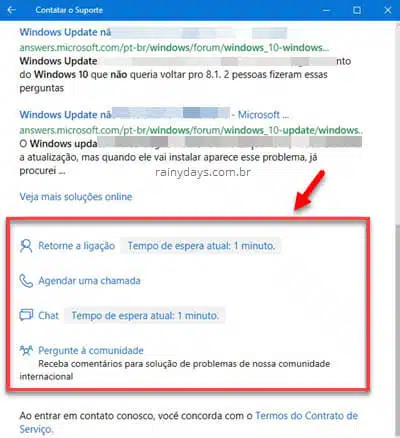 Como entrar em contato com o suporte do Windows 10