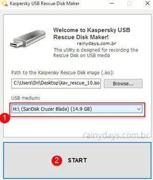 Como criar disco de recuperação do Kaspersky 5