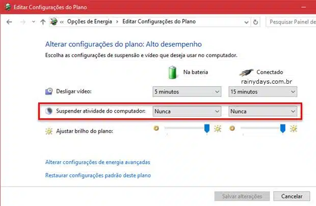Desligamento automático do Windows 1