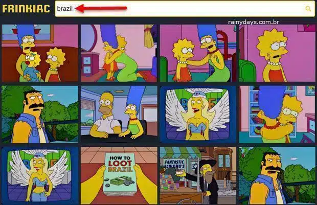 Busca por capturas de tela dos Simpsons 1