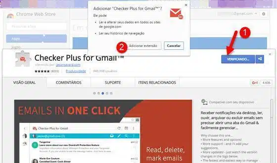 Gerenciar o Gmail pela barra do Chrome 1