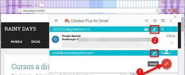 Gerenciar o Gmail pela barra do Chrome 4