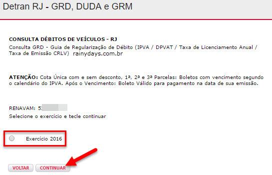 Imprimir IPVA para pagamento no Rio de Janeiro - Gerar boleto IPVA