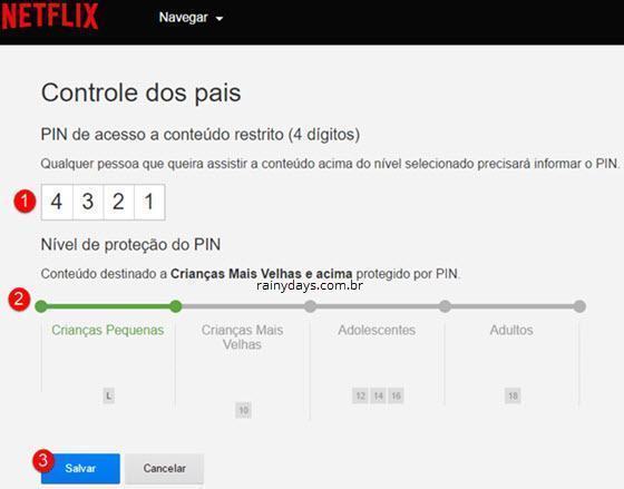 configurar controle dos pais no Netflix 4