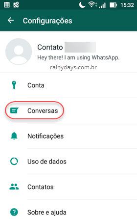 Conversas do WhatsApp