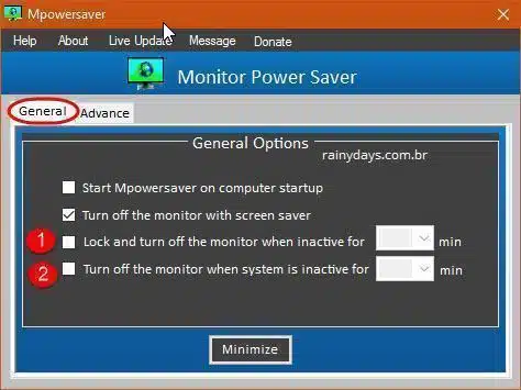 Desligar monitor quando bloquear Windows 3