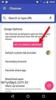 abrir todos os links do Android no Chrome