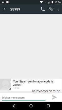 verificação em duas etapas no Steam com app 5