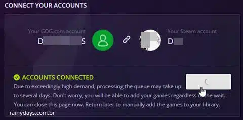 conectar conta GOG com Steam 7