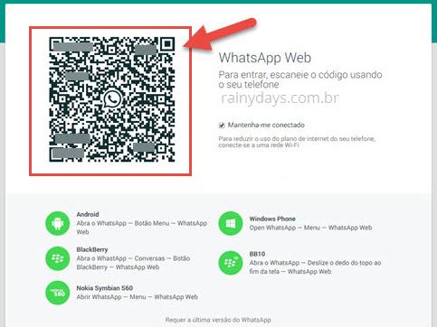 WhatsApp Web para usar no computador