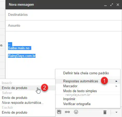 Como trocar entre assinaturas no Gmail rapidamente