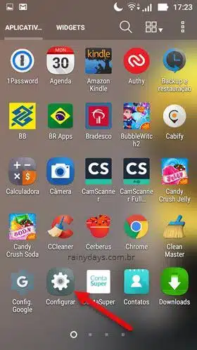 Configurações do Android
