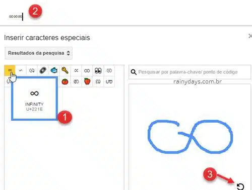 adicionar símbolos no Google Docs desenhando