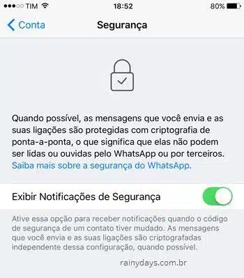Receber alerta no WhatsApp quando amigo trocar de aparelho