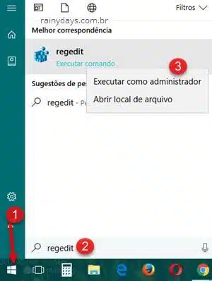 abrir regedit como administrador Registro Windows
