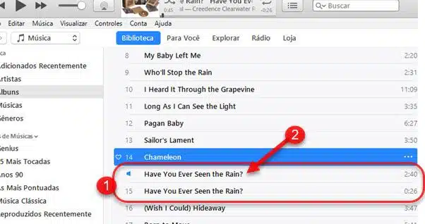 cópia da música em aac no iTunes iPhone para criar toque