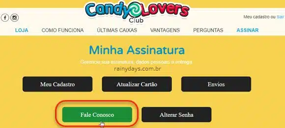 Como cancelar assinatura do Candy Lovers Club