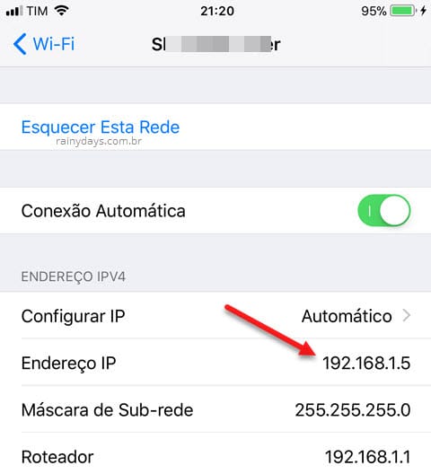 Como descobrir MAC Address e IP do iPhone ou iPad