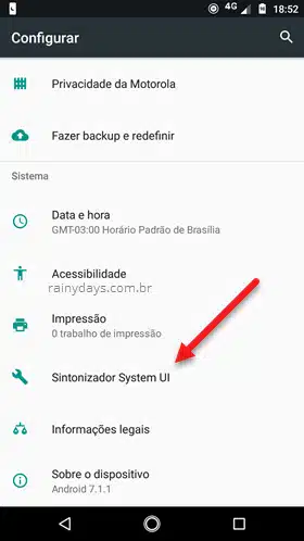 Sintoniizar System UI Android Nougat Oreo