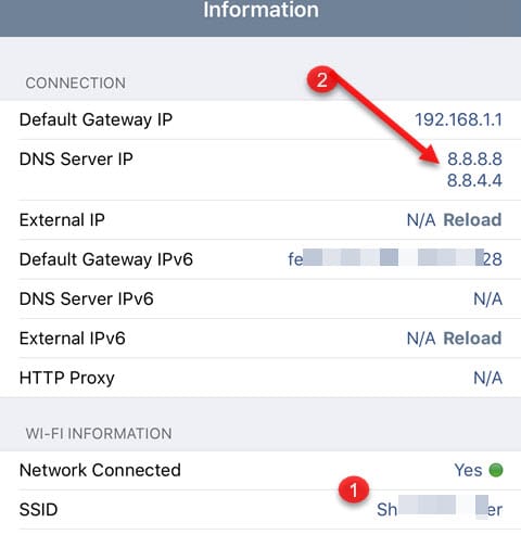 Usar Google DNS no iPhone