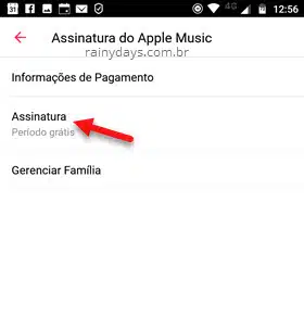 Assinatura Apple Music Android