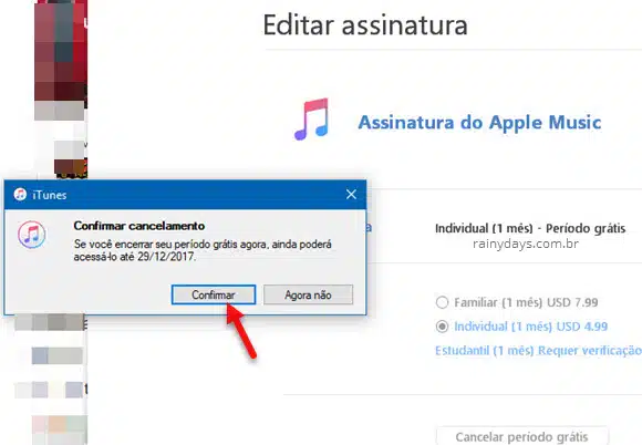 Como cancelar Apple Music PC Android iPhone