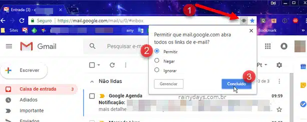 Como abrir todos links mailto no Gmail no Chrome e Firefox