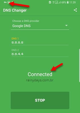 Como mudar DNS do Android