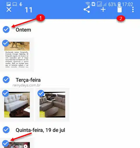 Como não salvar as fotos do WhatsApp no Google Fotos e remover