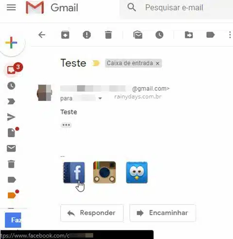 Colocar ícones das redes sociais na assinatura do Gmail