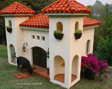 castelo mansão para cachorro
