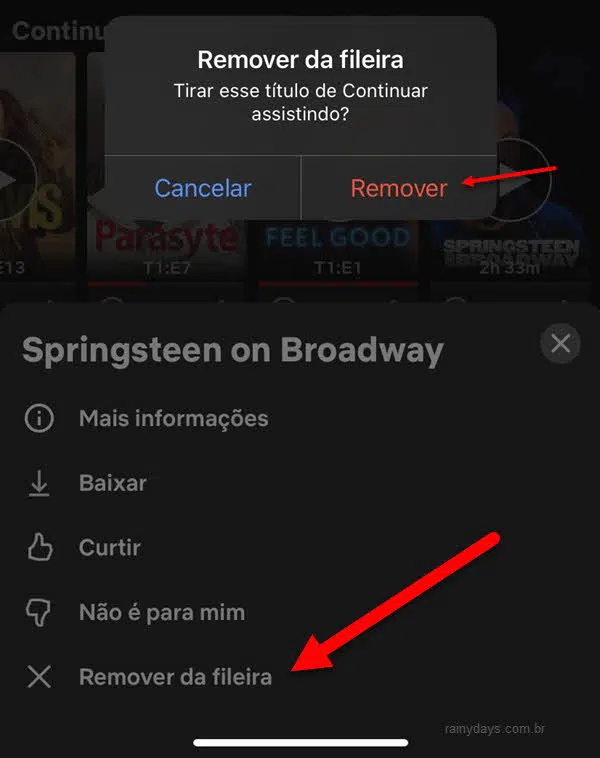Como remover da lista continuar assistindo do Netflix usando celular