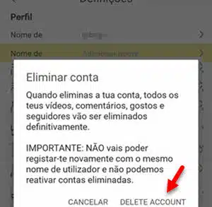 delete account lomotif app