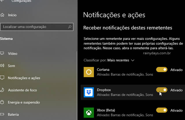 Como Desativar As Notificações Do Windows Rainy Days Br 1347