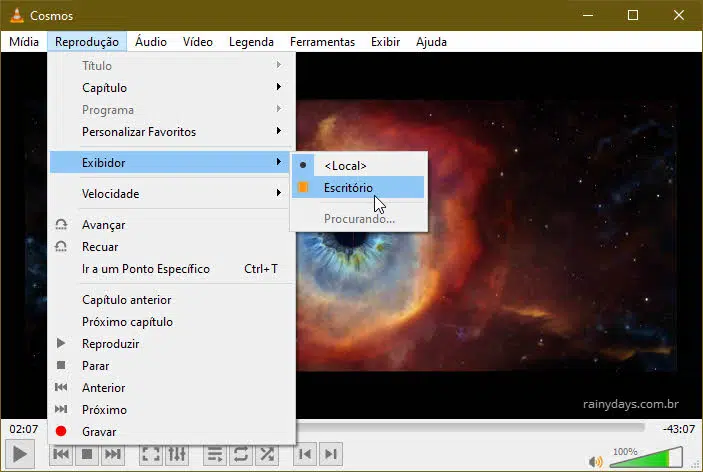 Como transmitir vídeo do VLC para o Chromecast