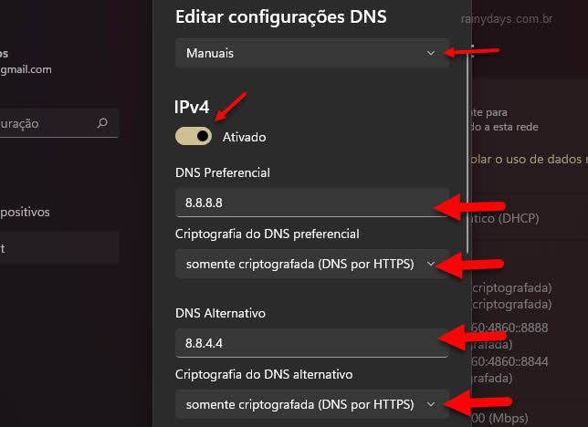Como alterar DNS no Windows 11 e habilitar DNS por HTTPS