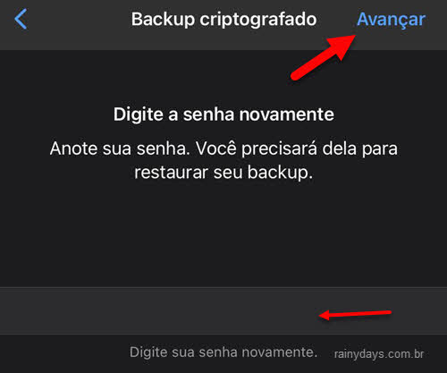 Como proteger os backups do WhastApp com senha Android e iPhone