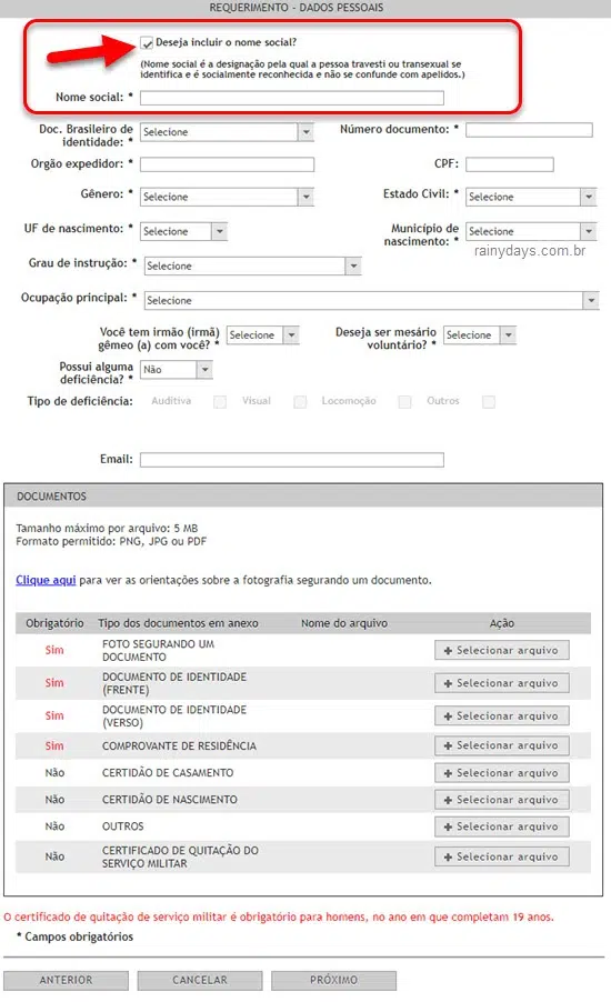 Como colocar seu nome social no Título de Eleitor