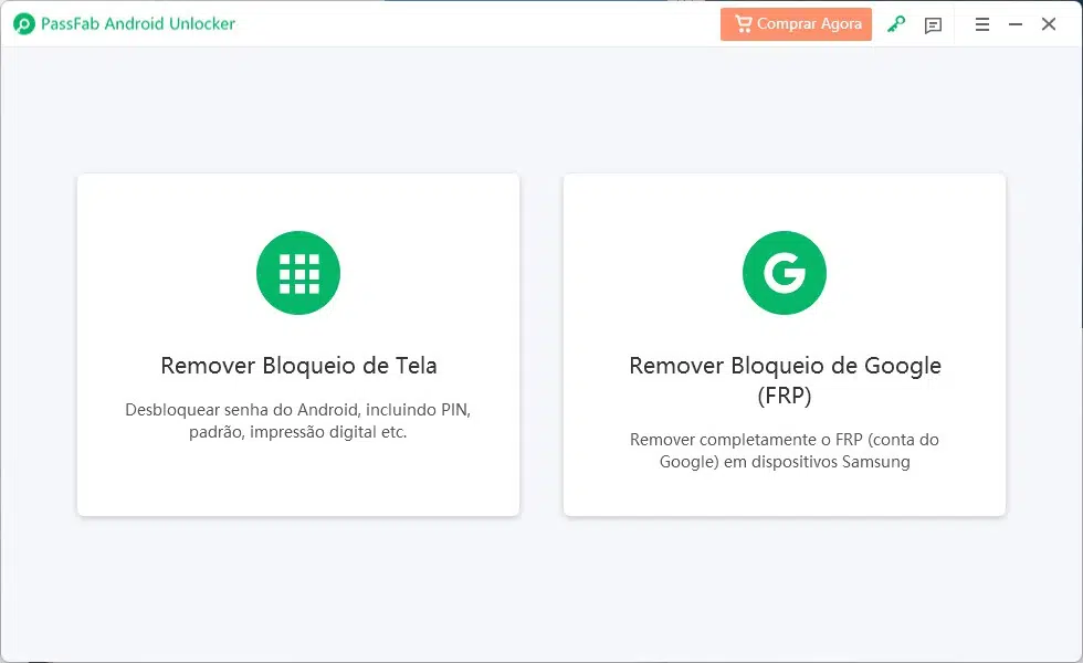 Como tirar conta do Google do celular Android com Passfab Android Unlocker