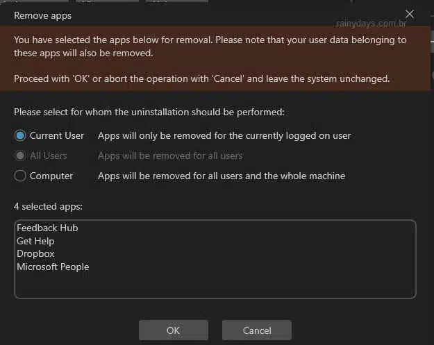 Remover apps do Windows em lote com O&O AppBuster