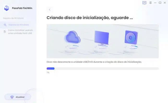 Criando disco de inicialização