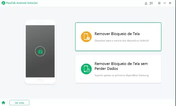 Remover Bloqueio de Tela com o PassFab Android Unlock