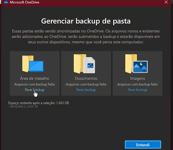 Como não deixar Windows salvar arquivos no OneDrive?