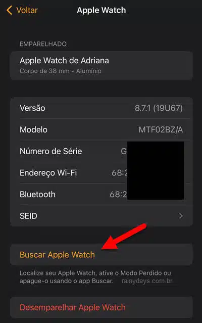 Buscar Apple Watch app Watch iPhone