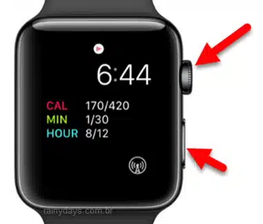 Forçar reinicialização do Apple Watch travado no logo da maçã