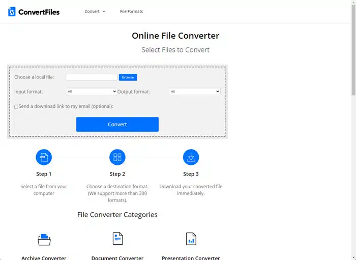 Convert Files - Sites para Converter Arquivos Diversos Grátis Online